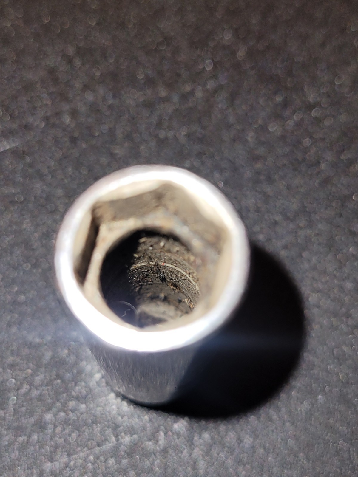 Snap On USA 7/16″ 6 Point 1/4″ Drive Deep Polished Chrome Socket STM14