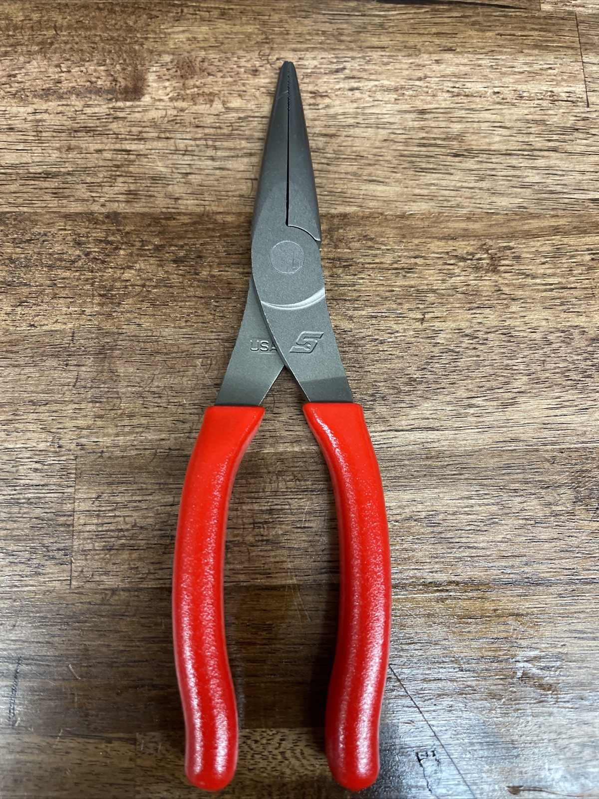 *NEW* Snap On 96ACF – 8″ Talon Grip™ RED NEEDLE Nose Pliers FREE SHIPPING