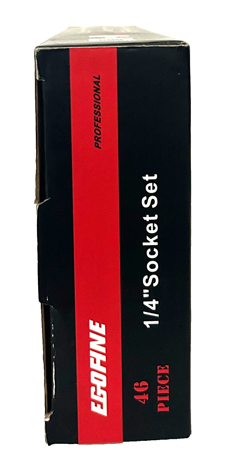 Egofine 46 Piece Socket Set, Hardly Used, In Red Plastic Carrying Case, Preowned