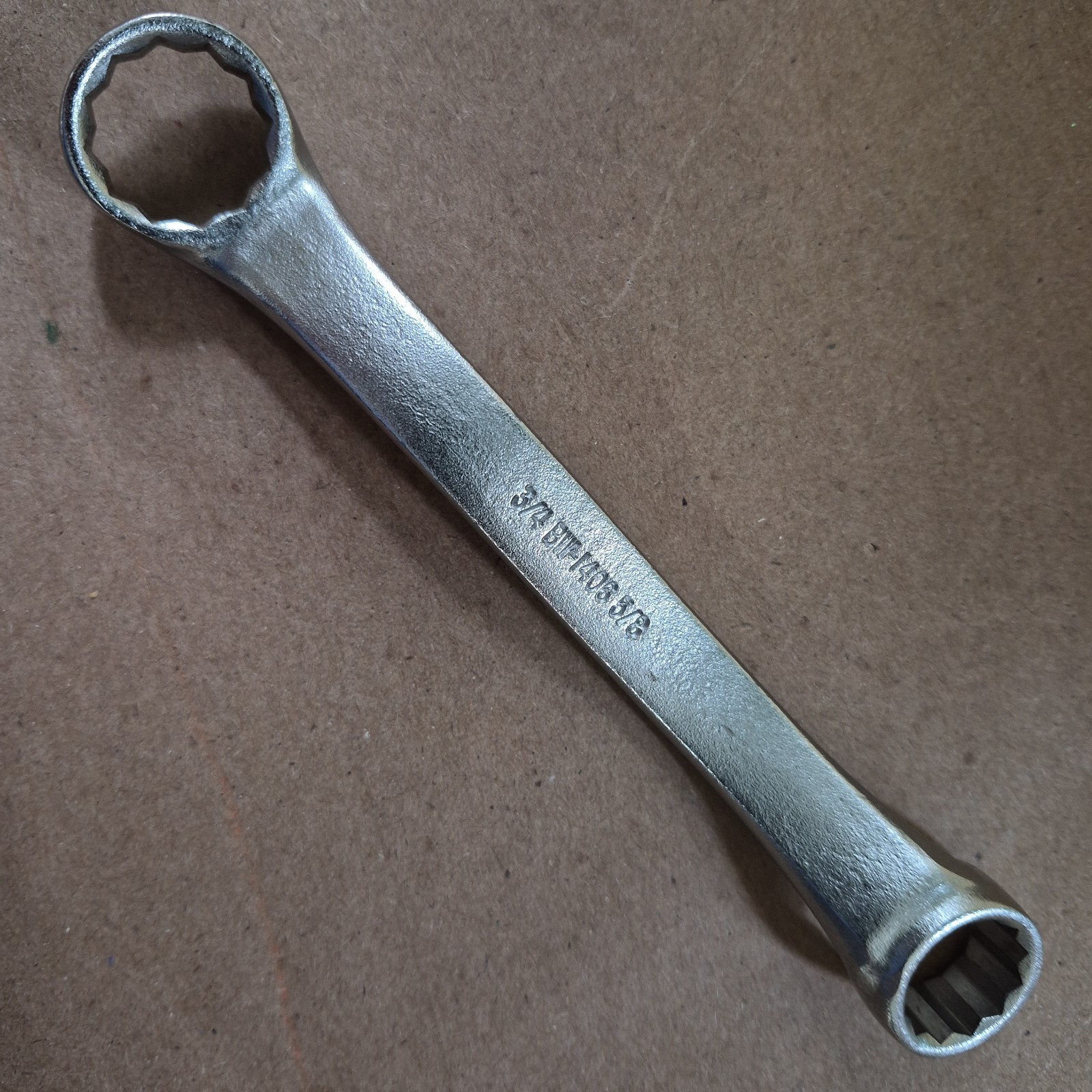 NEW 5/8″ x 3/4″ 12-pt SHORT BOX END WRENCH, 45-degree OFFSET, USA, B/H # BW-1406