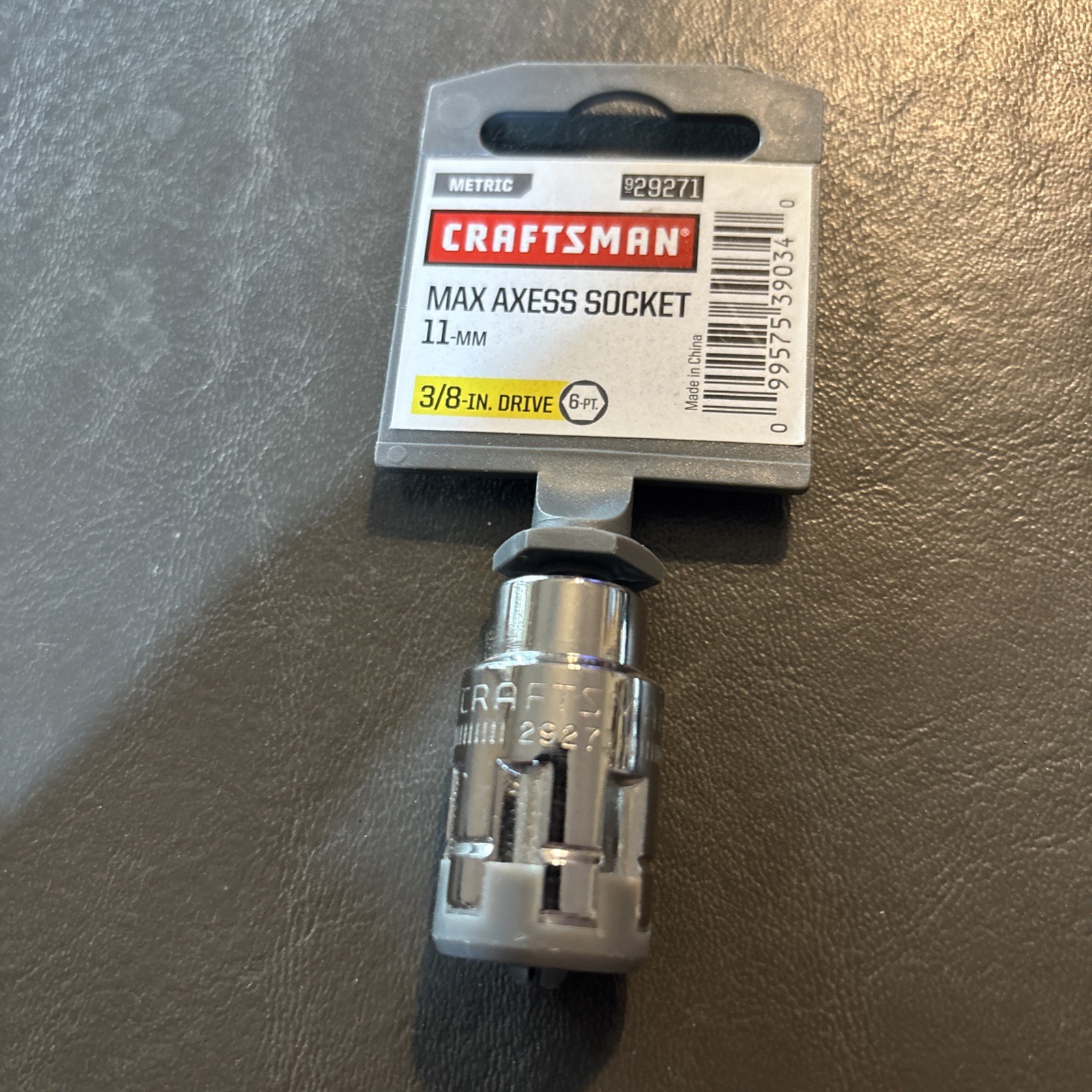CRAFTSMAN Max Axess 4-Metric Sockets 3/8” Drive. 11mm,15mm,17mm,18mm