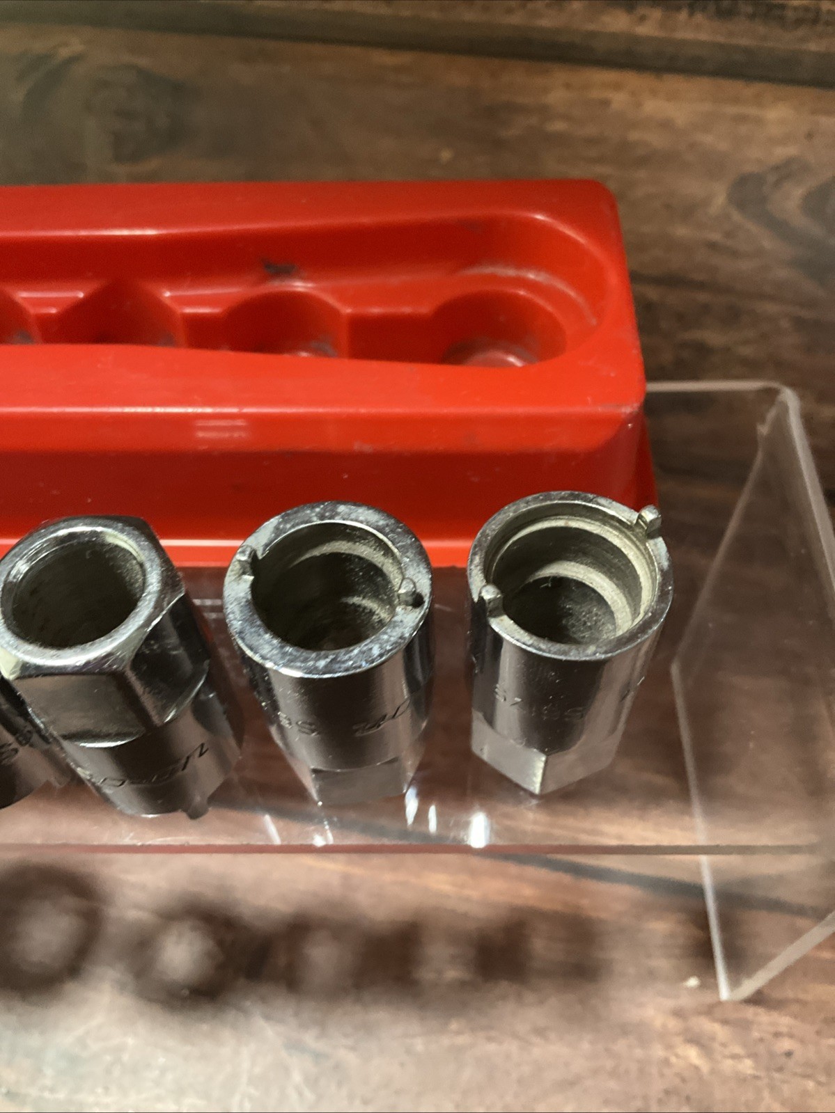 Snap-on 2006ANT 6 Pc Vehicle Antenna Nut Socket Set Chrome USA Rare EXCELLENT