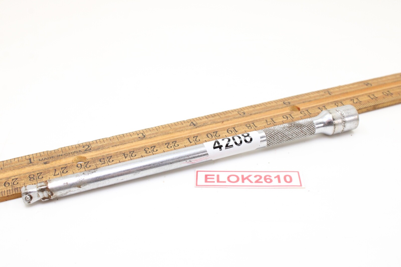 Snap-on Tools TMXWP6 1/4″ Drive 6″ Long Chrome Knurled Wobble Extension USA