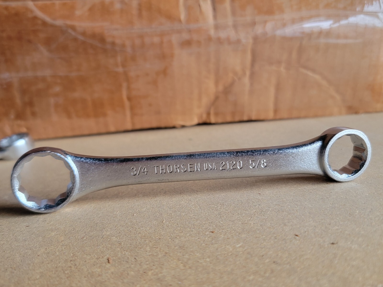 NEW THORSEN 3/4 5/8 BOX END WRENCH CLOSE 3gb