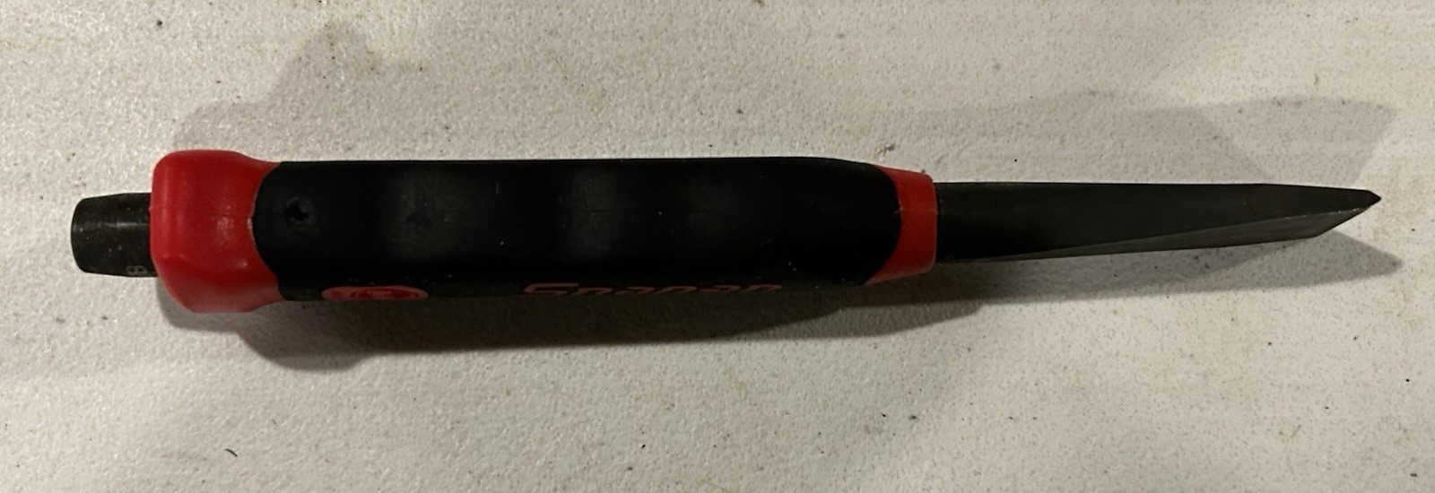 NOS Snap On Tools PCSG820 RED Soft Grip 5/8″ Flat Edge Chisel SPAIN