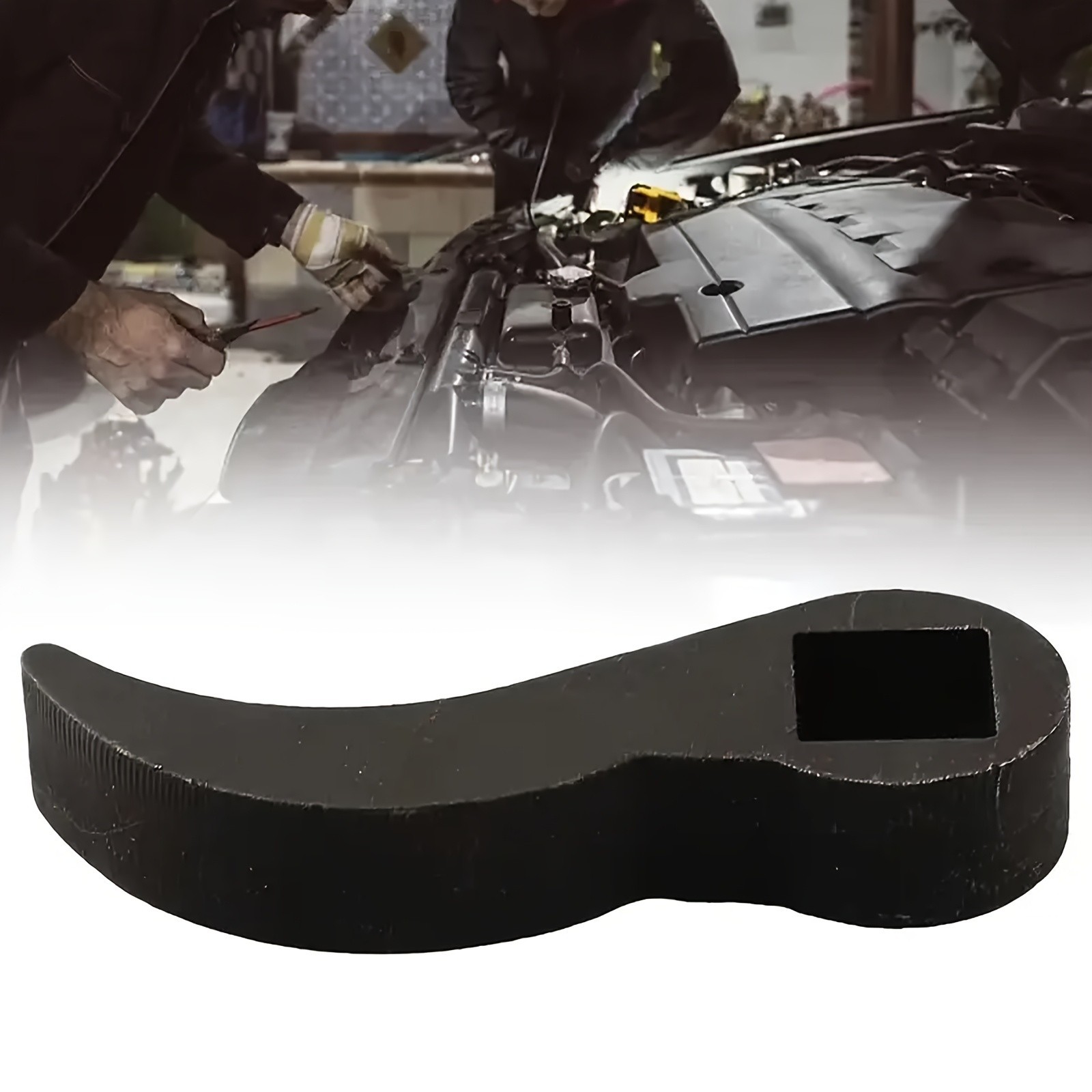 Automotive Crescent Wrench Tool – High-Strength Steel Nut & Bearing Removal Tool