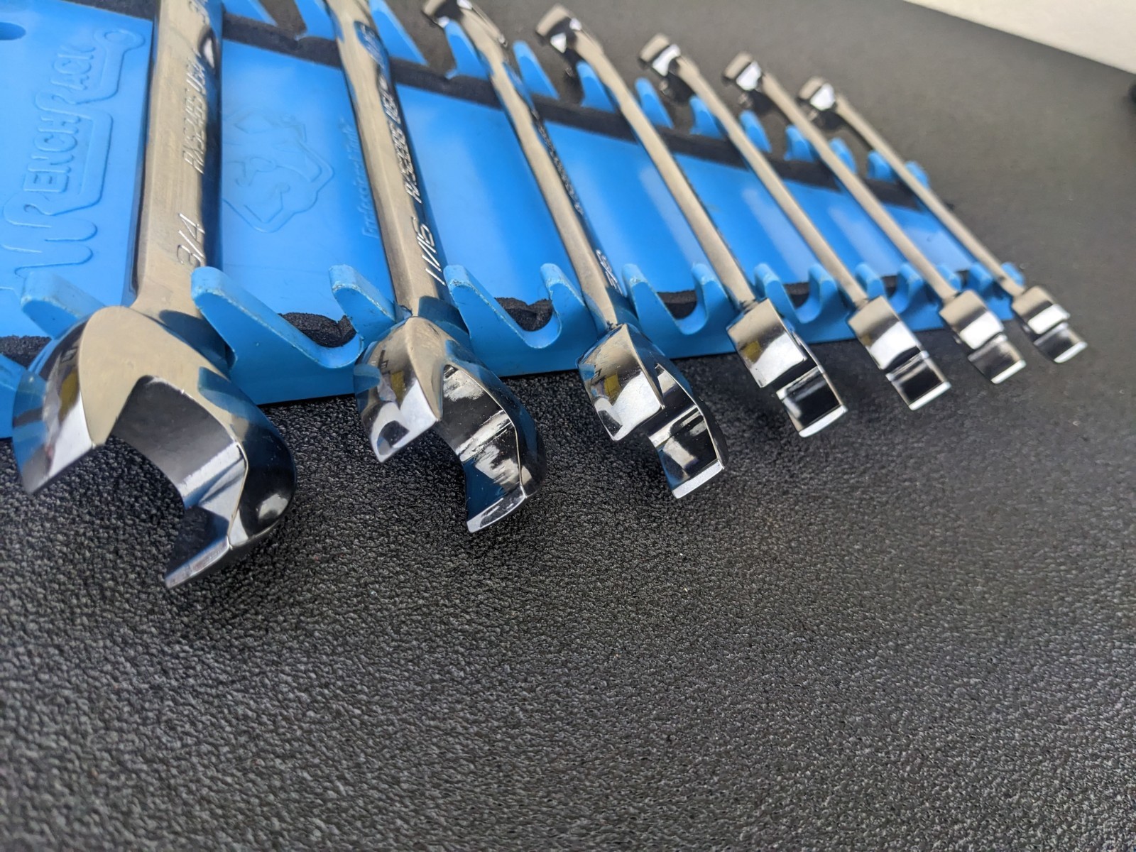 #bn375 Snap-on NEW RXS 3/8″ to 3/4″ 12-Point Broached Flare Nut Line Wrench Set