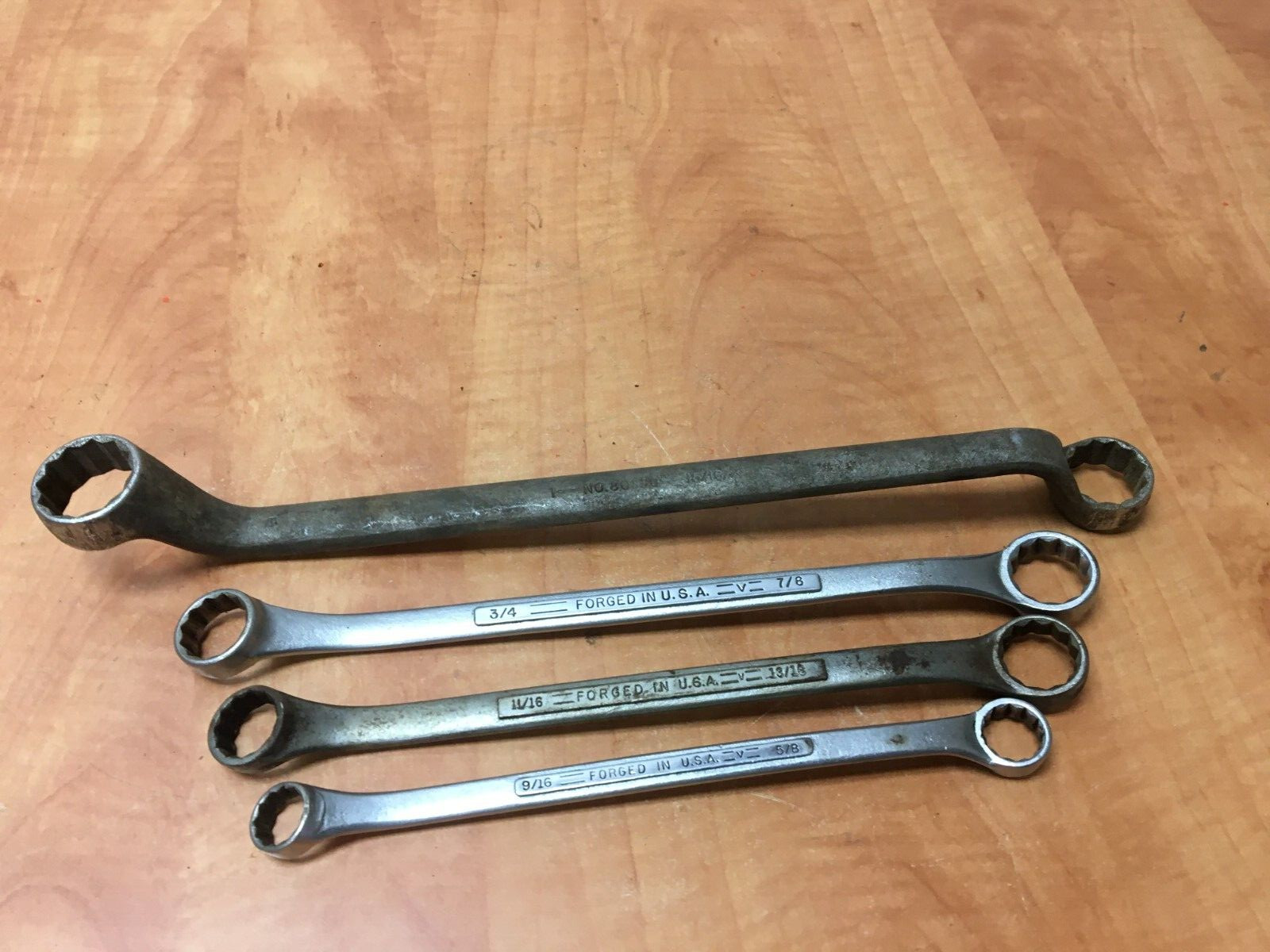 Vintage Craftsman USA Double Box End SAE =V= & Williams Superrench 9/16 to 1″