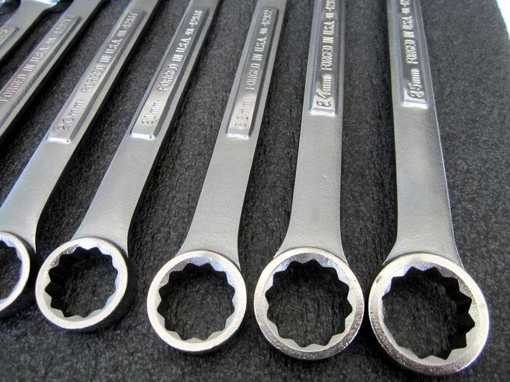 Vintage Craftsman 15pc Metric Combination Wrench Set 9mm to 25mm Made in USA