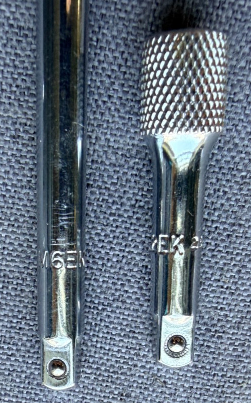 Mac 1/4″ Dr. 2″ & 6″ Knurled Friction Ball Extension Set. USA 🇺🇸 M2EK M6EK