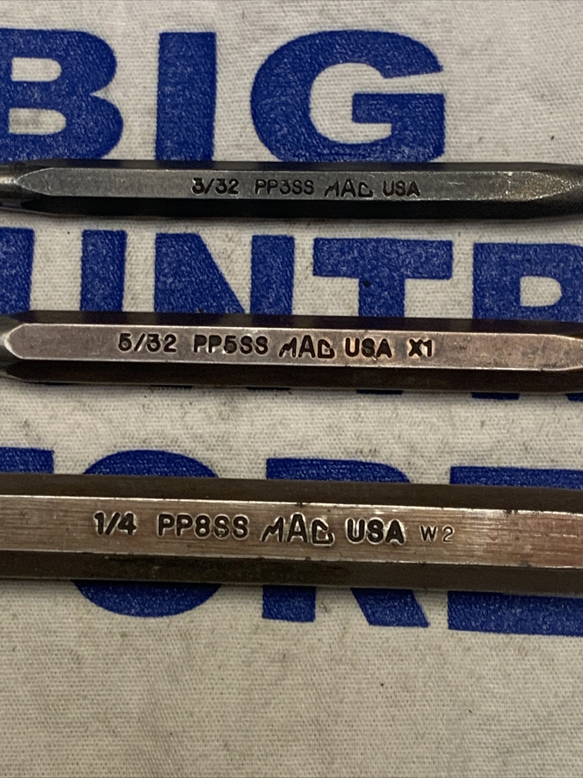 Mac Tools USA 3pc Pin Punch Set PP3SS, PP5SS, PP8SS