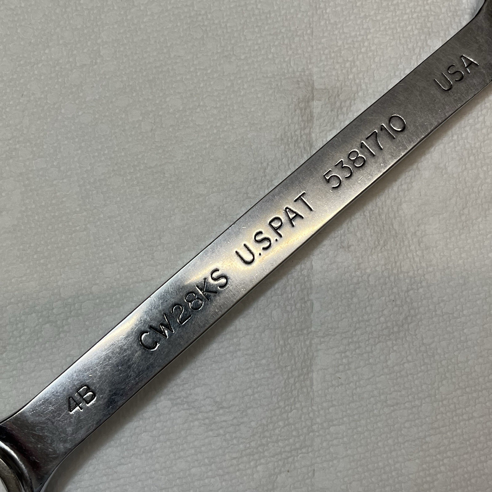 Mac Tools 7/8 combo wrench Knuckle-Saver more durable and thicker.