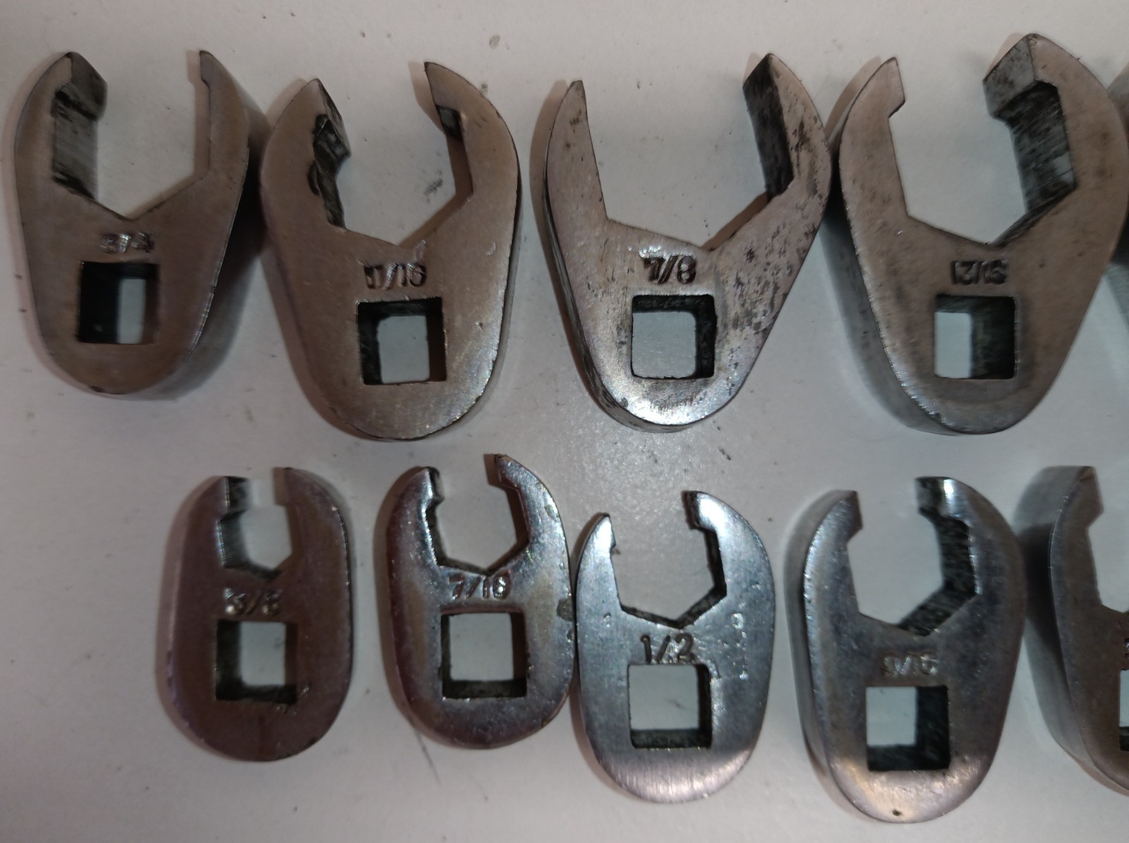 ATD Crows Feet 12pcs.3/8drv 3/8,7/16,1/2,9/16,5/8,3/4,11/16,7/813/16,15/16,1″