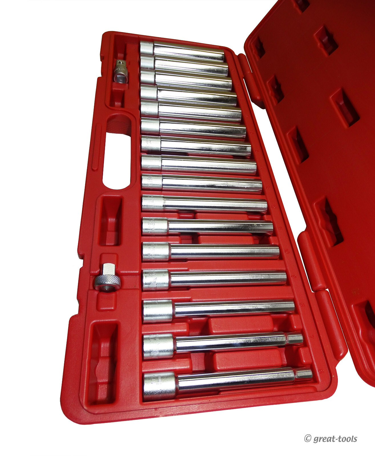 EXTRA DEEP METRIC SOCKET SET – mm – master set – specialty automotive hand tools