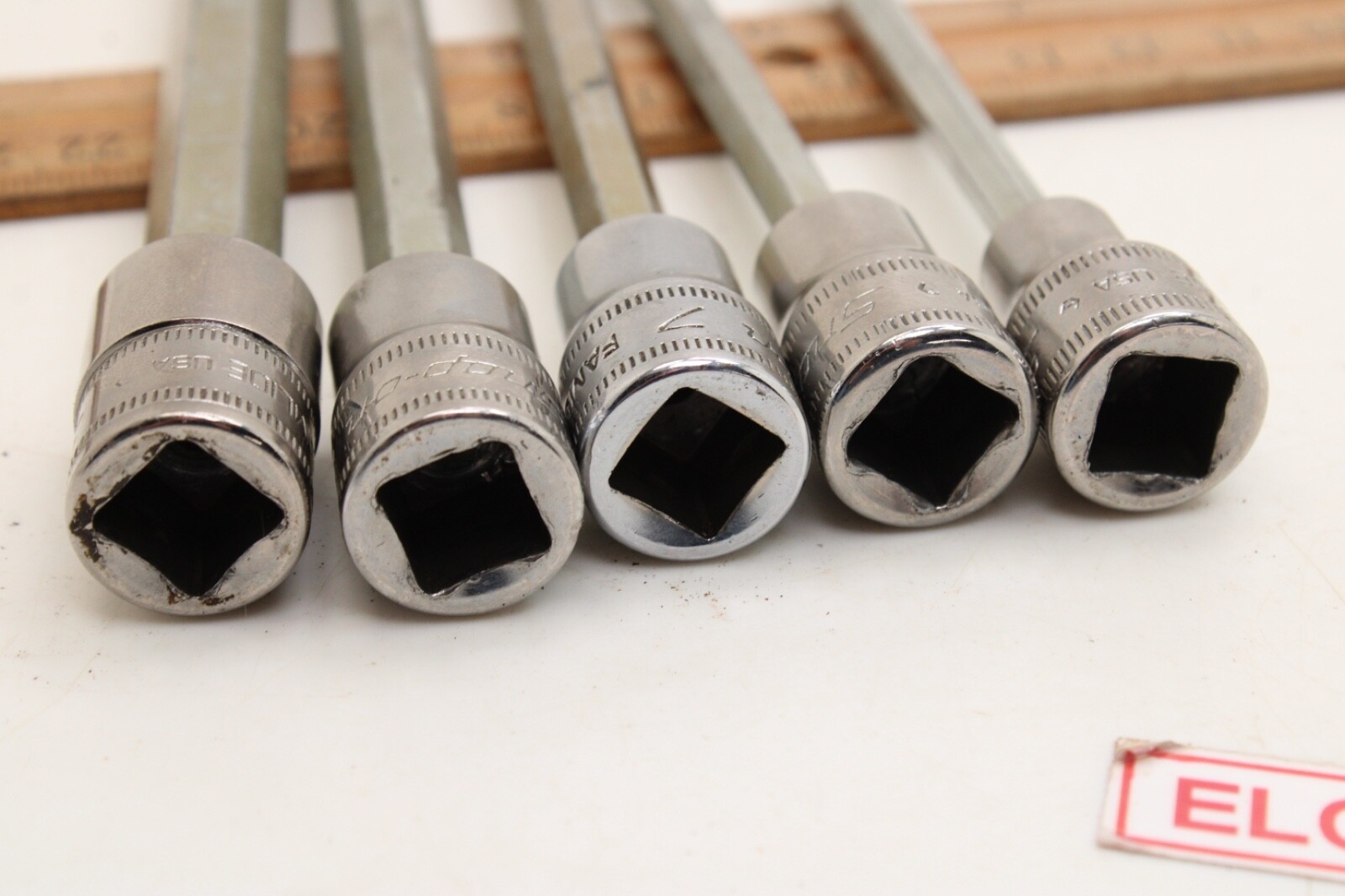 Snap-On FAML5E-FAML10E 5-10mm 5 Piece 3/8″ Drive Metric Long Hex Socket USA