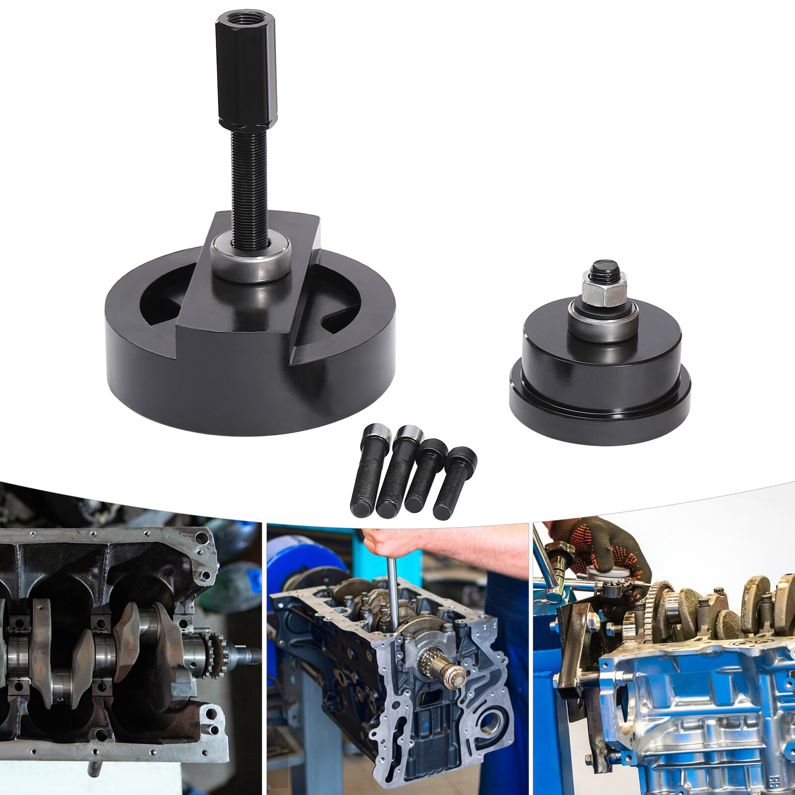 Crankshaft Front Seal Installer Rear Tool Set For Ford 2004-2010 4.5L 6.0L 6.4L