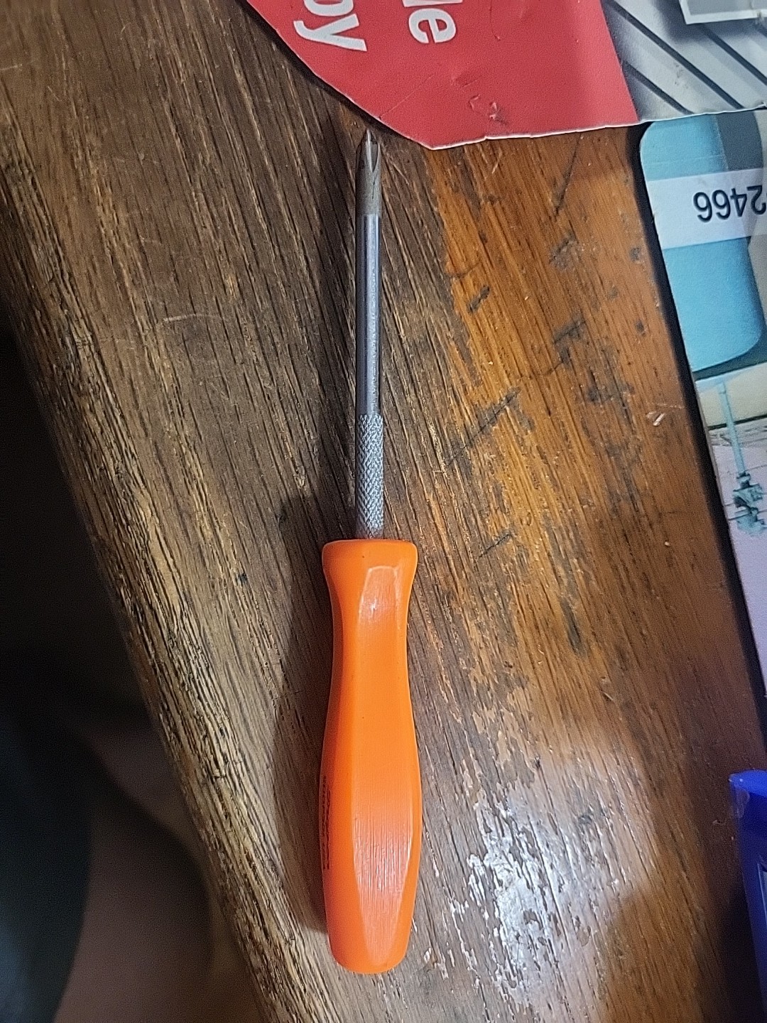 Snap-On Tools USA SDDP301 No. 1 #1 Orange Mini Hard Handle Phillips Screwdriver