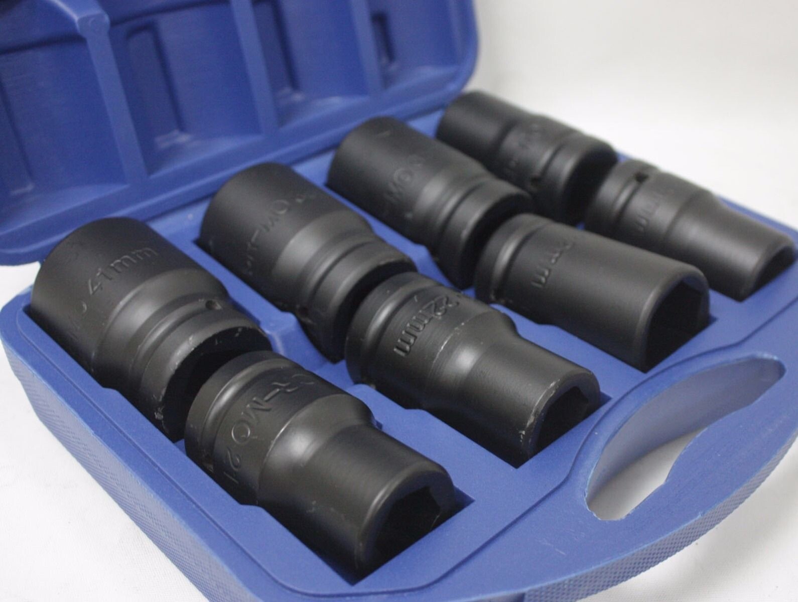 8PC MM METRIC 1″ DR 6 POINT DEEP IMPACT SOCKET CR-MO TRUCK SOCKETS SET 1/3″ WAL