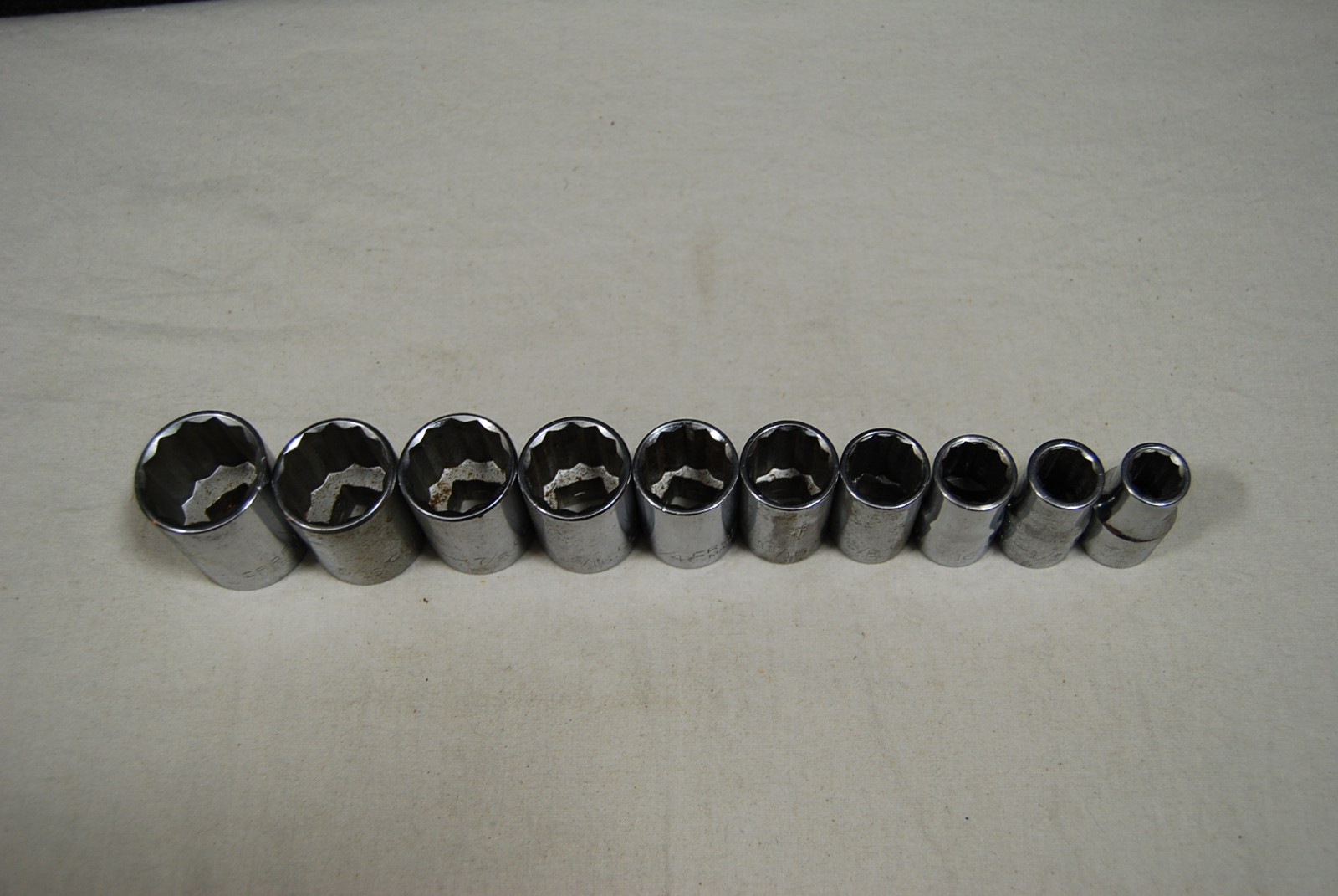 Craftsman 1/2″ Drive 12 Point SAE 10pc set of Sockets