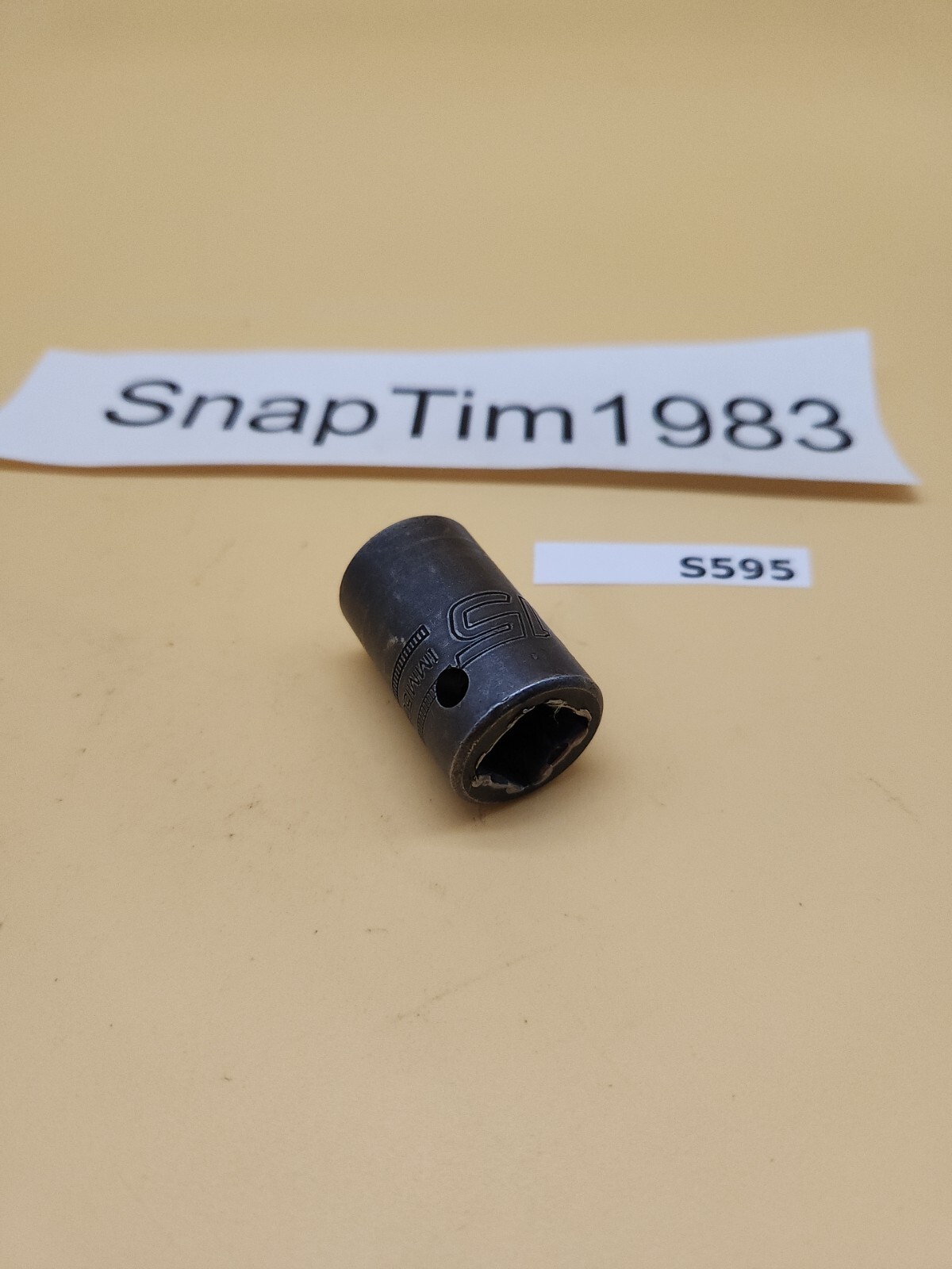 Snap-on Tools IMM150A 1/2” Drive 6pt 15MM Shallow Impact Socket USA