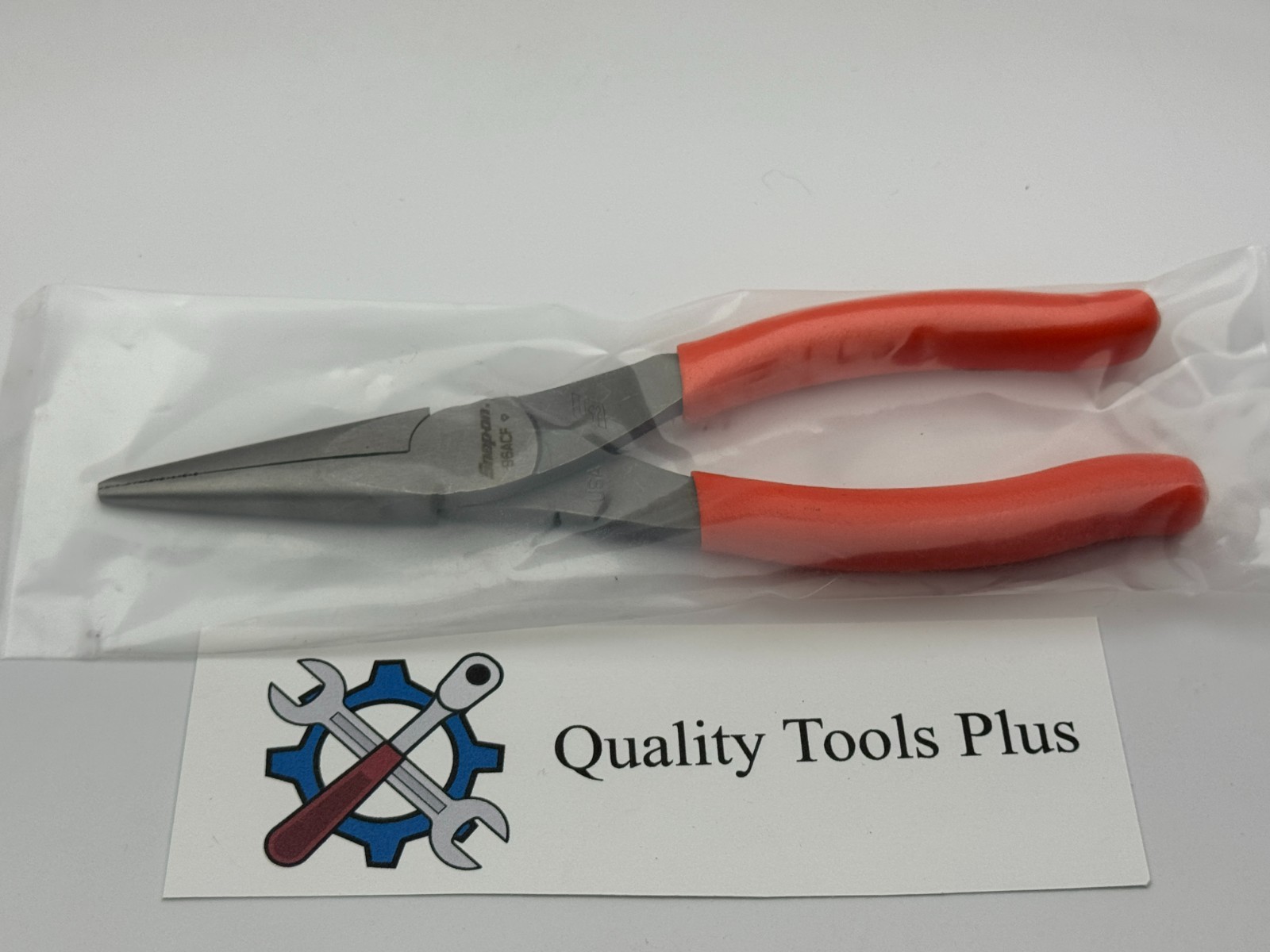 Snap-On Tools NEW 96ACF 8″ Talon Grip Needle Nose Pliers Orange