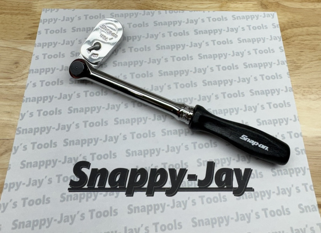 Snap-on Tools NEW BLACK 3/8″ Drive Hard Grip Multi-Position Ratchet FHD80MPBK