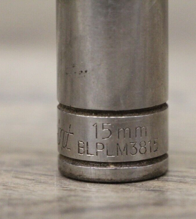 Blue-Point BLPLM3815 15mm 12 Point 3/8″ Drive Metric Deep Socket USA
