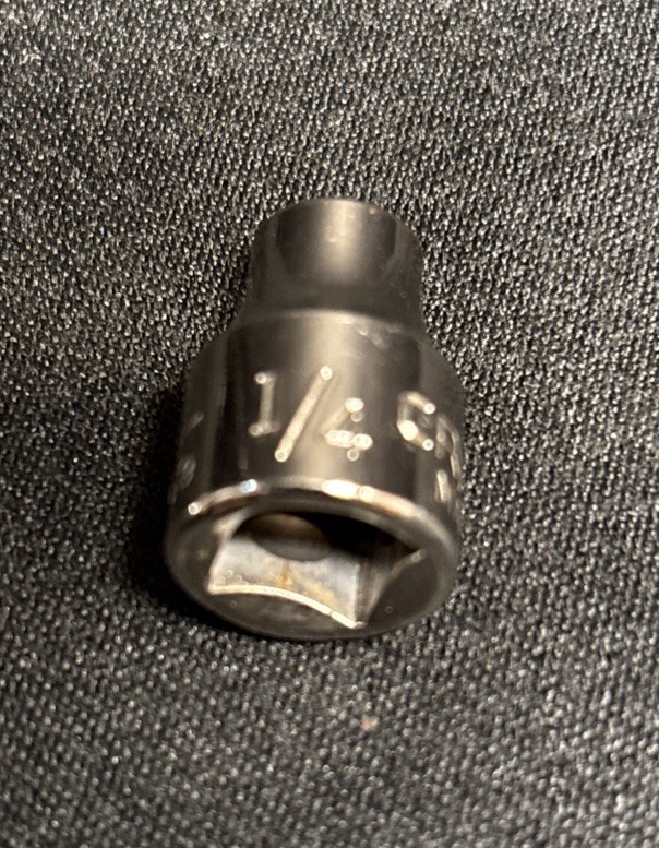 VTG Craftsman 1/4in. 6 Point 3/8″Socket 42999 Inverse G Replacement Great Con.