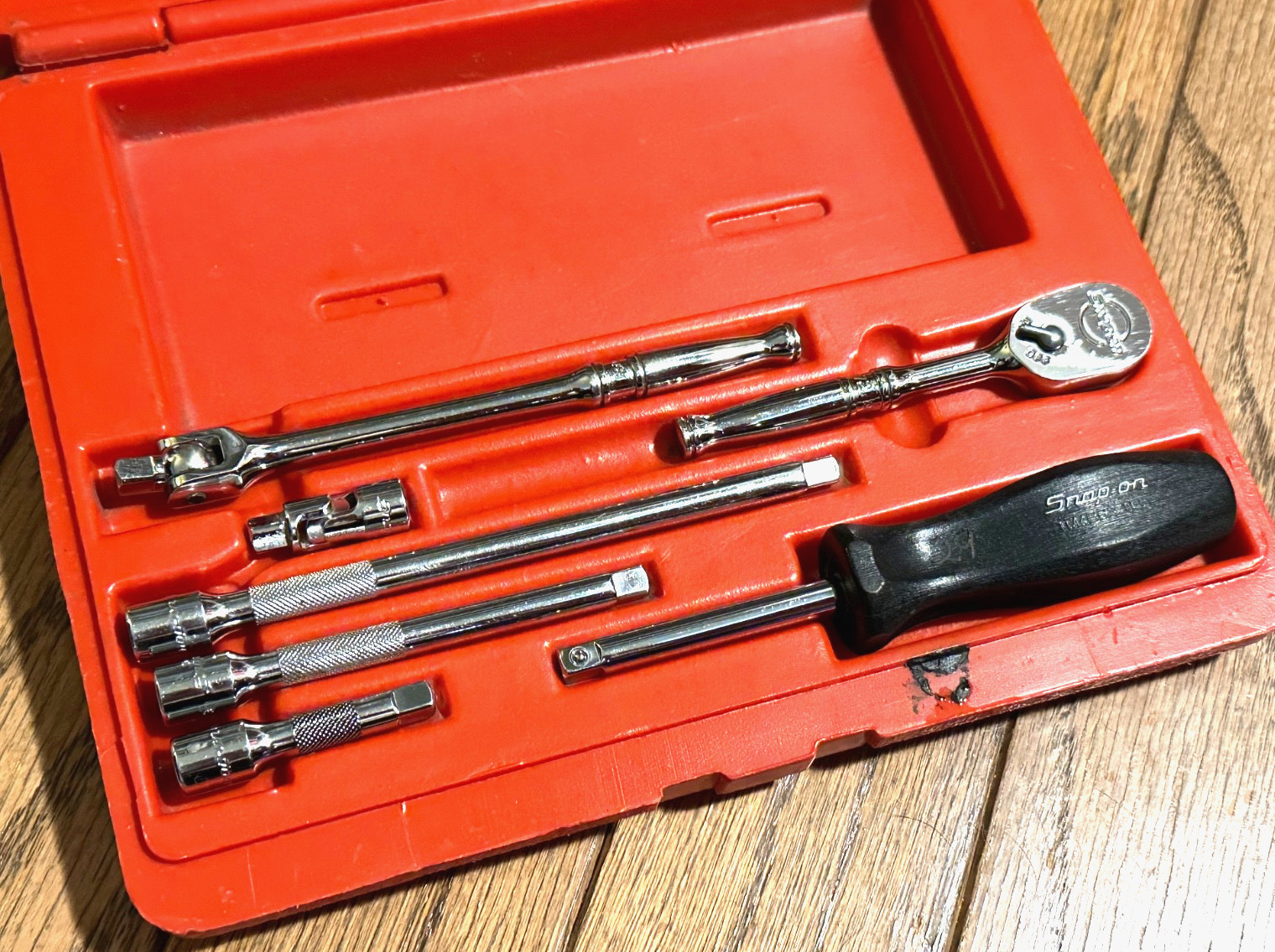 🇺🇸 Snap On Tools 1/4″ Ratchet Breaker Set General Service Extension Swivel Lot