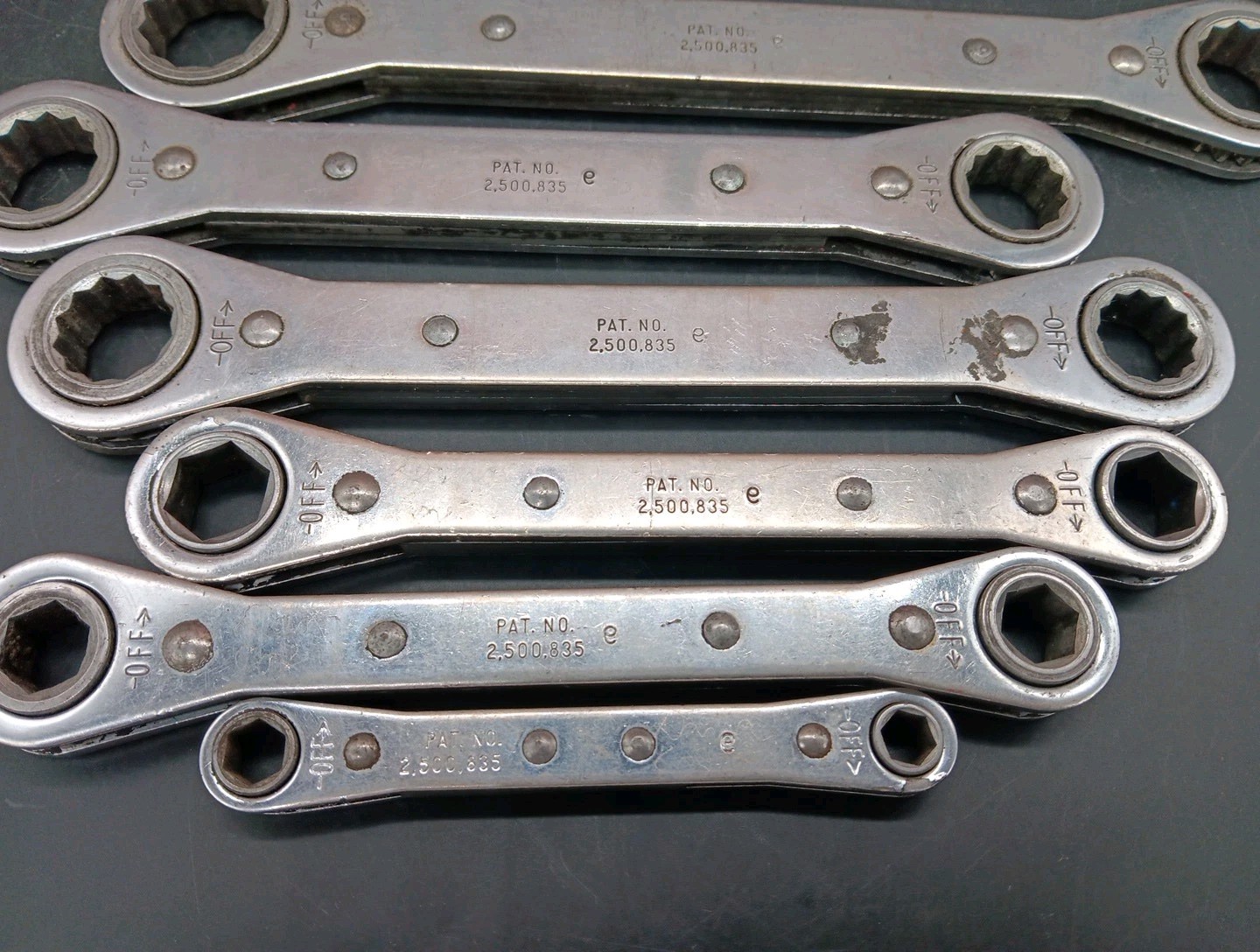 MATCO 6 PIECE Metric Ratcheting Box End Wrenches 7-8mm & 11-21mm *No 9-10mm