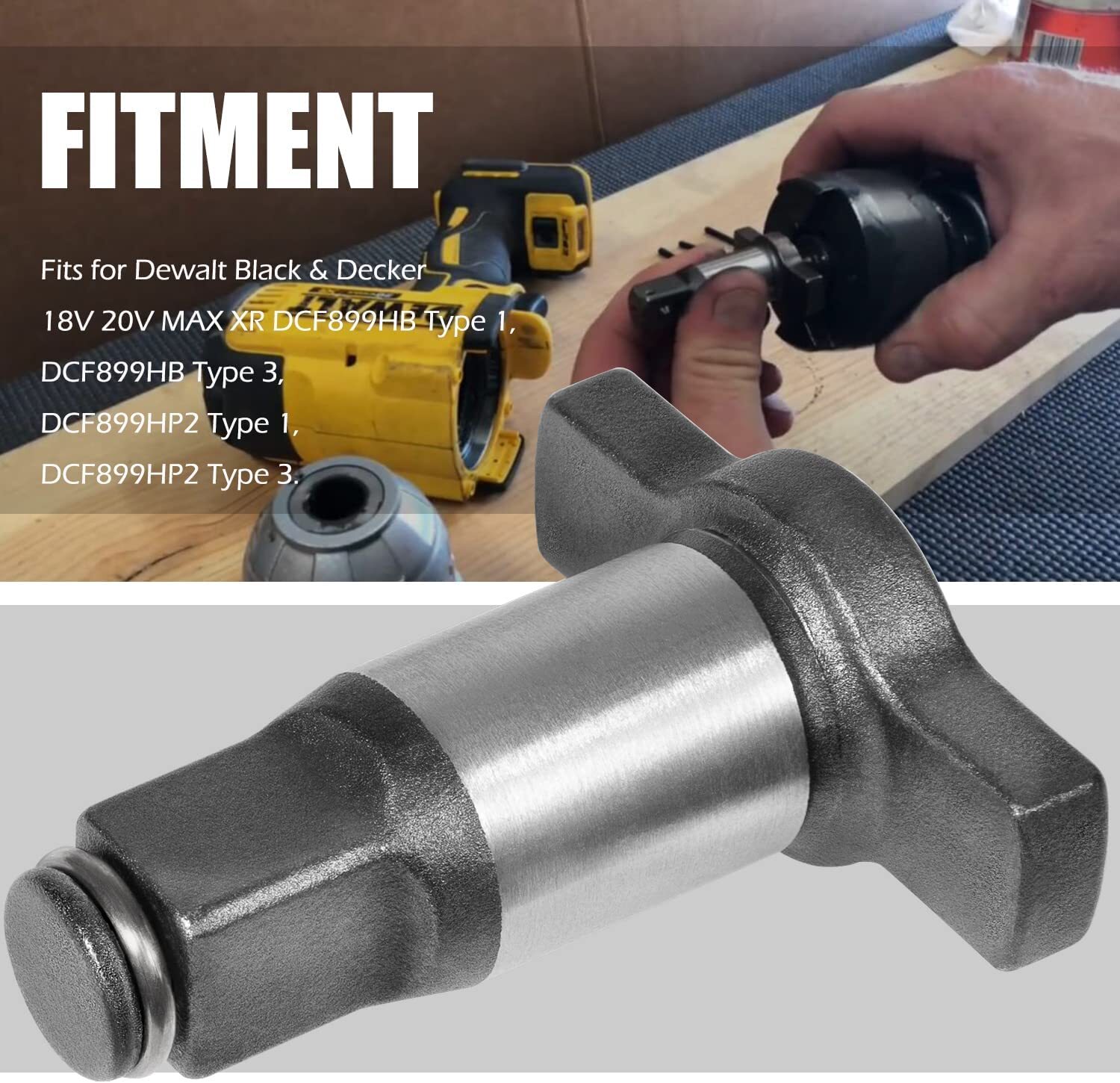Impact Wrench Anvil Assembly 1/2» Dewalt Black &Decker 18V 20V MAX XR DCF899HB
