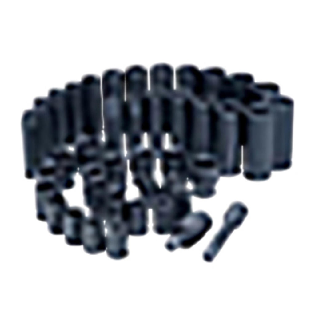43 Pc. 3/8″ Drive 6 Point SAE and Metric Standard and Deep Impact Socket Set