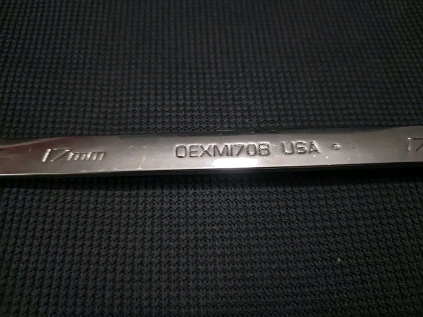Snap-On Tools USA NEW 17mm Metric Standard Chrome Combo Wrench OEXM170B