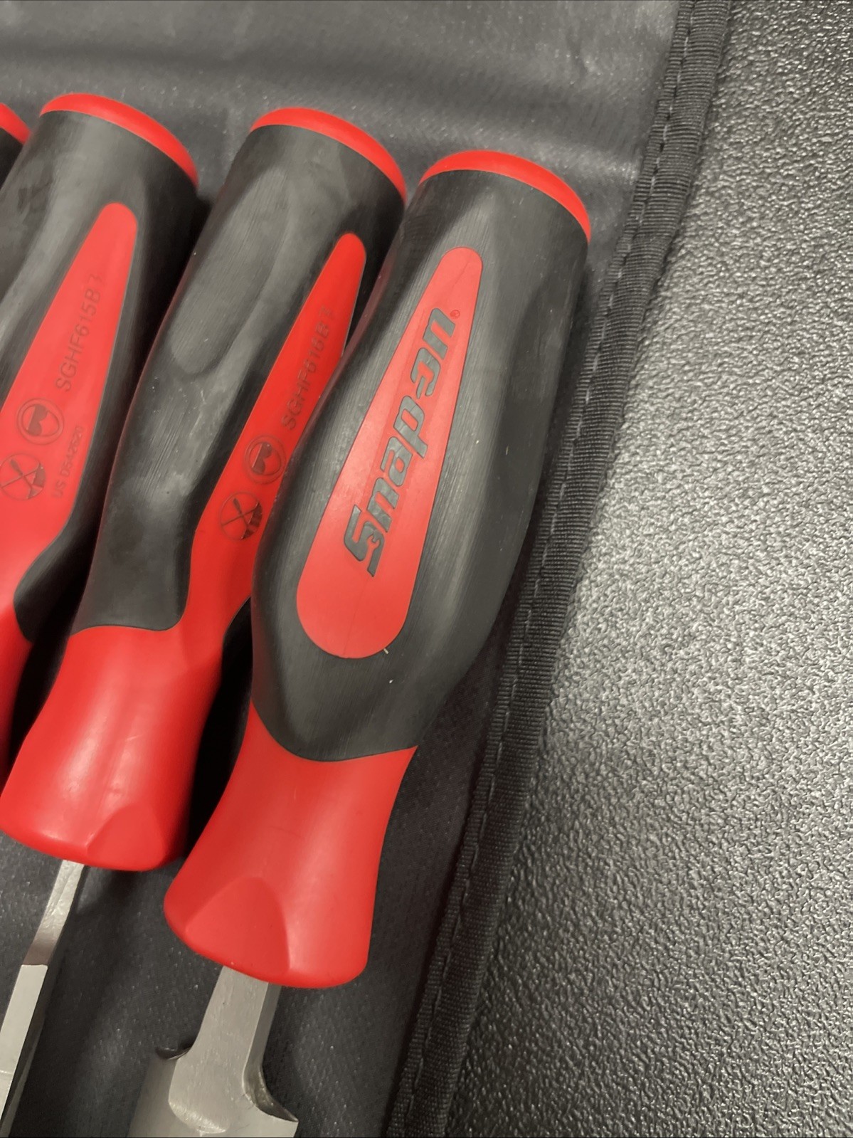 Snap-on Tools PORTUGAL NEW 4-Piece Red Mixed File Set SGHBF600A