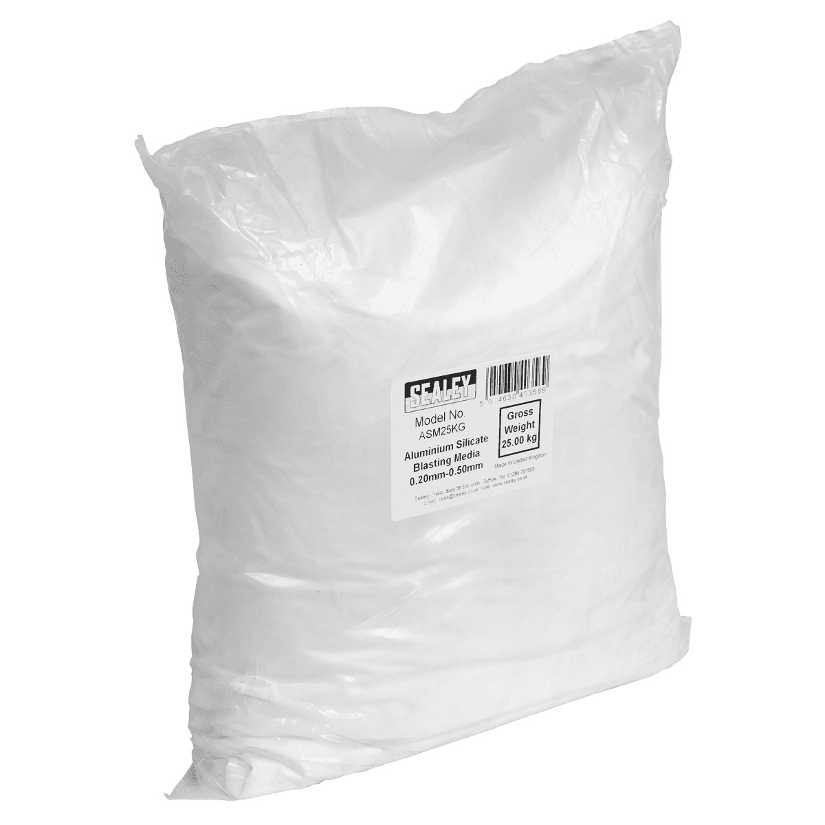 Sealey ASM25KG Aluminium Silicate Blasting Media 0.20mm-0.50mm