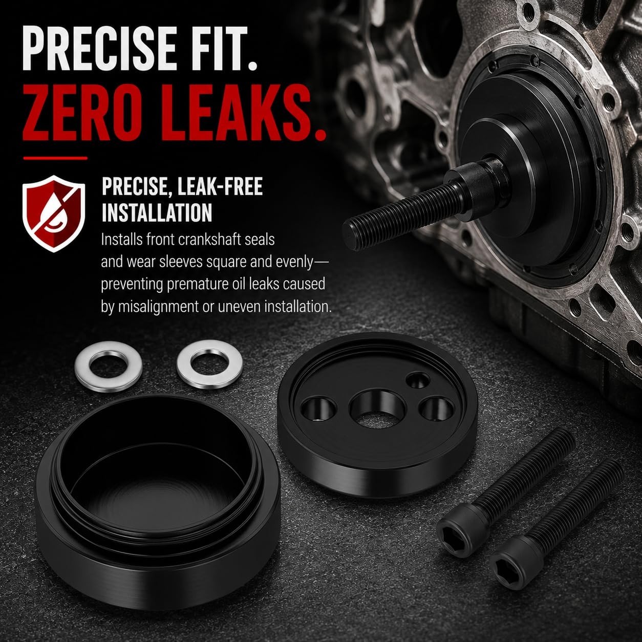 Crankshaft Seal & Wear Sleeve Installer Tool for Dodge Cummins 3.9L 5.9L 6.7L Di