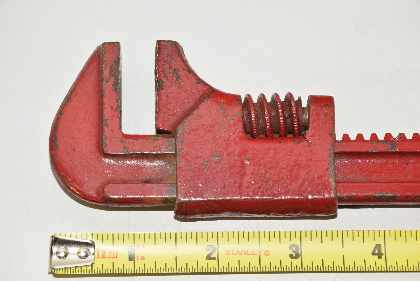 Vintage Ford USA 9..5» Long Adjustable Wrench Painted Red