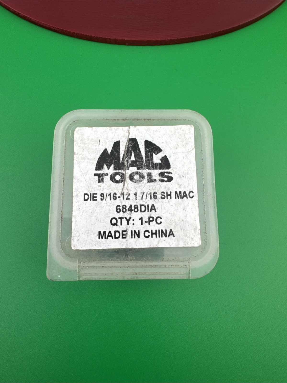 Mac Tools 6848DIA SAE Hexagonal Die 9/16″-12 NC – 1/7/16″ Shank