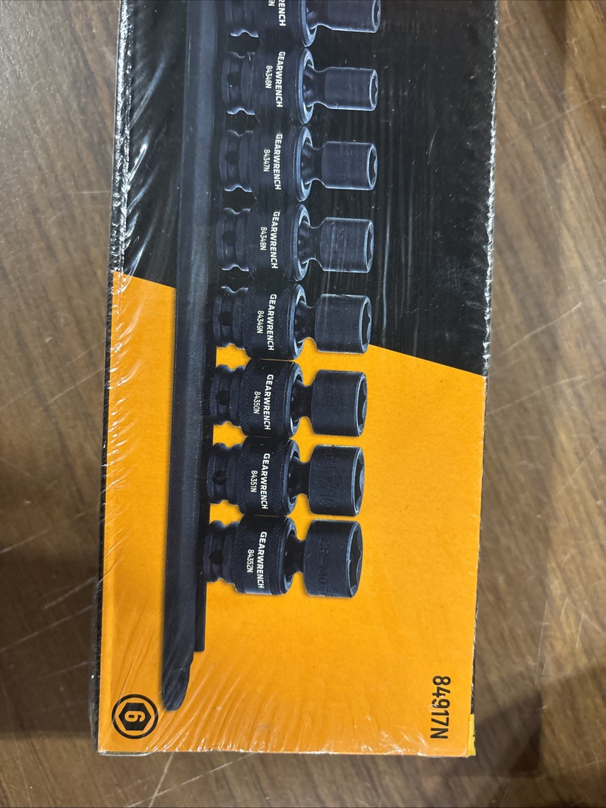 GearWrench. 8-Pc 3/8″ Drive Impact Socket Set, SAE. ( New ). 84917N