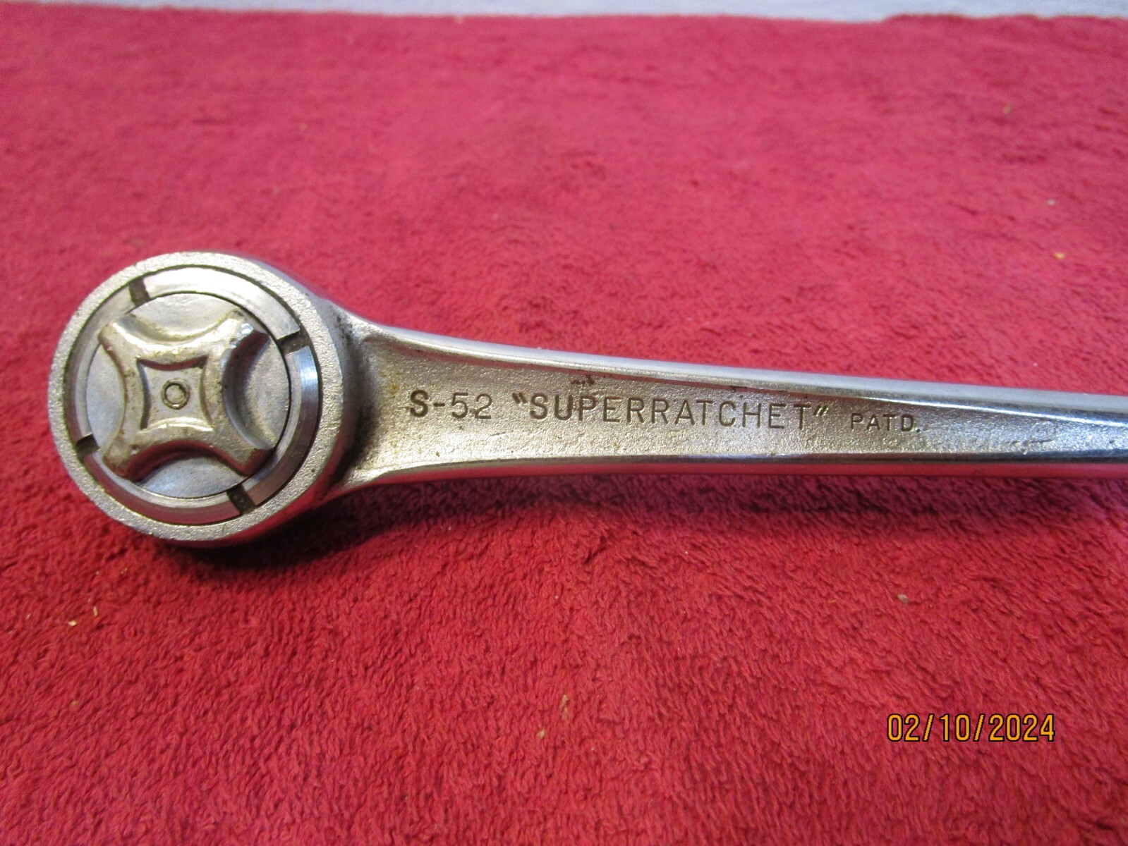 Vintage J.H. Williams 1/2″ Drive S-52 SuperRatchet Fine Tooth Ratchet Wrench USA