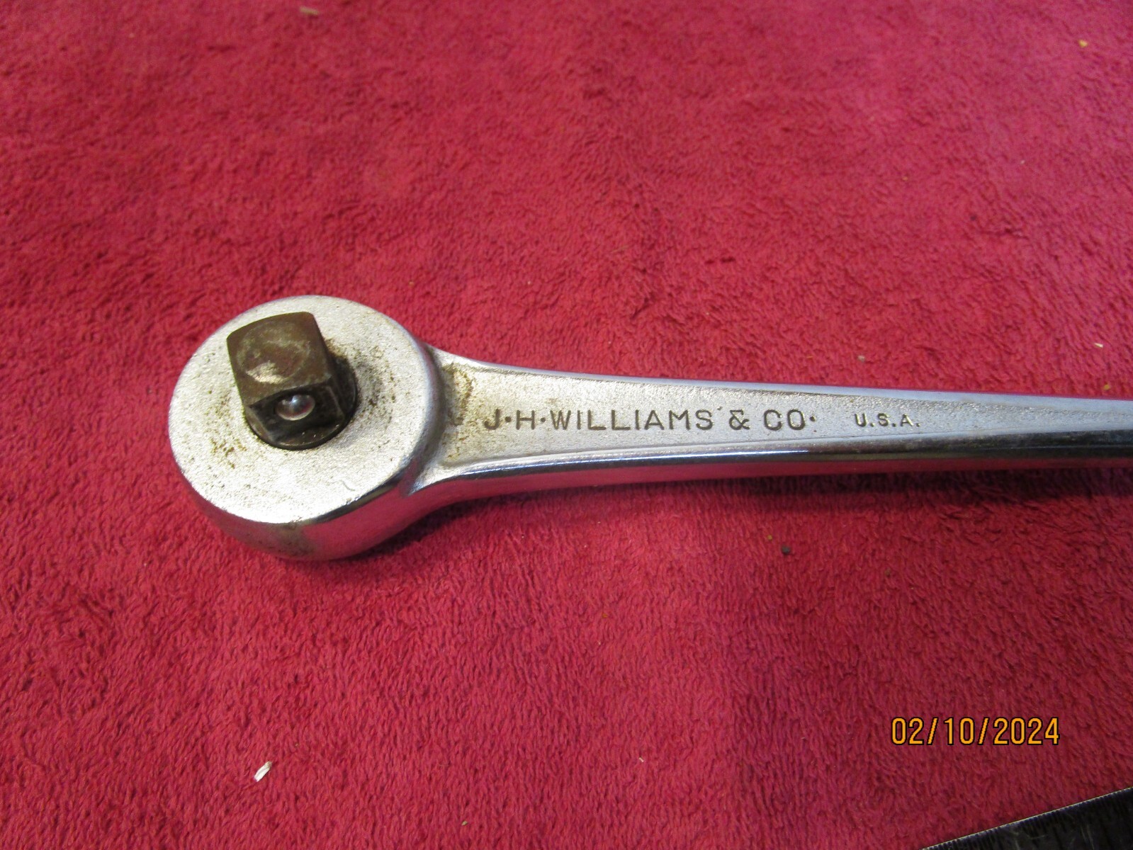 Vintage J.H. Williams 1/2″ Drive S-52 SuperRatchet Fine Tooth Ratchet Wrench USA