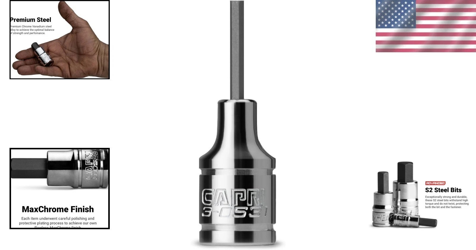 Durable 2 mm Hex Bit Socket with Chrome Finish – 1/4 Inch Drive, Precision Fit