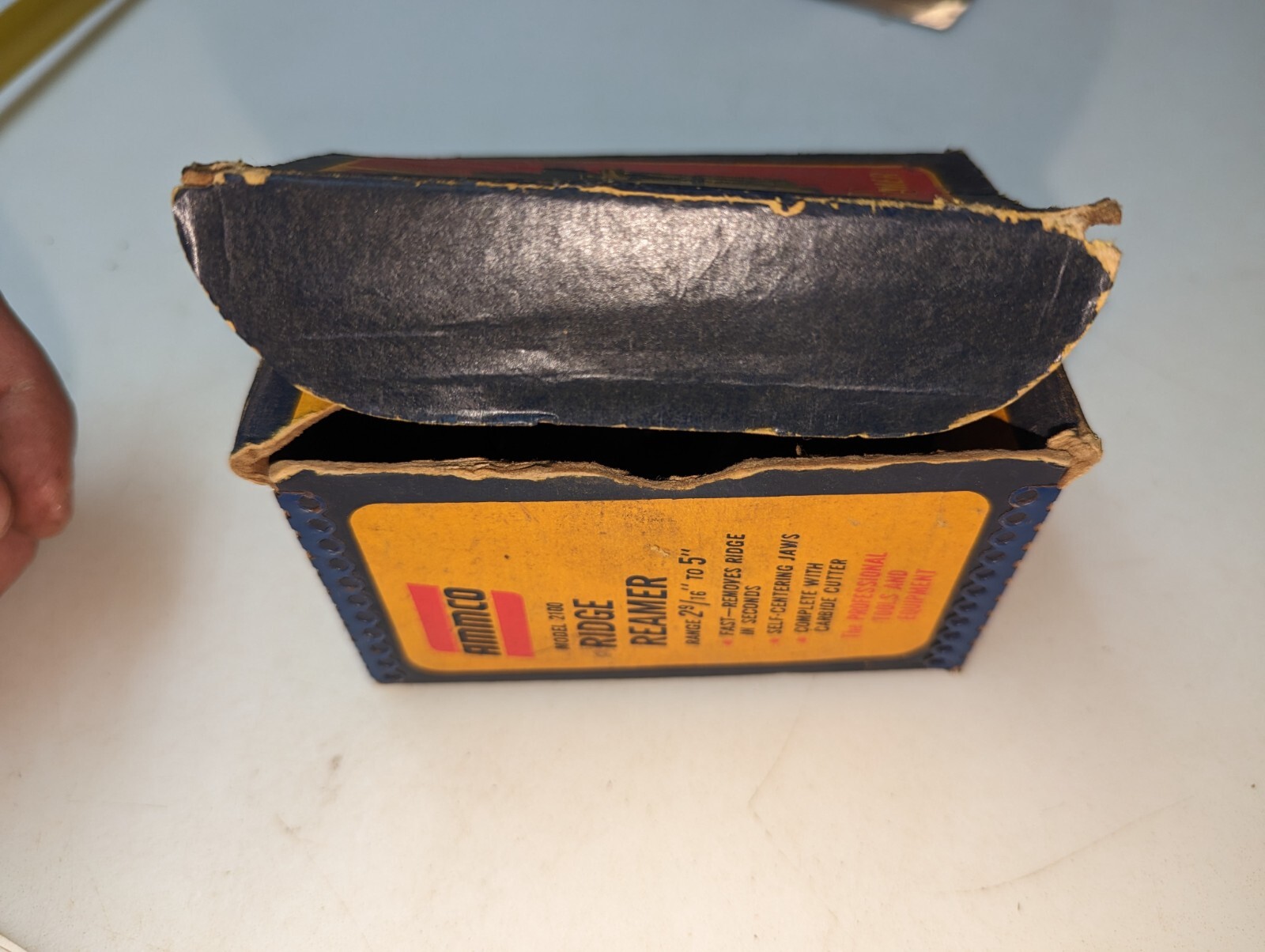 Vintage Box INCOMPLETE Ammco Model 2100 Ridge Reamer Tool Range 2 9/16” to 5 USA