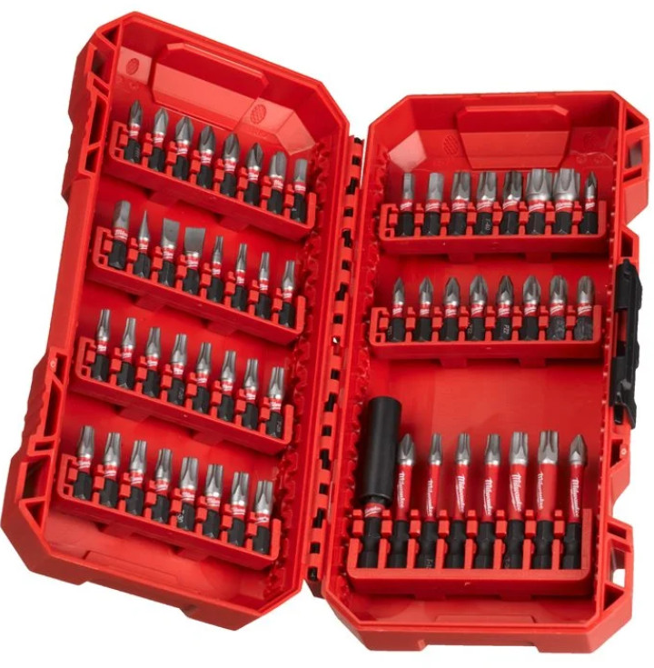 MILWAUKEE 4932492006 Screwdriver Bit Set Plastic Cassette, Number of tools: 56