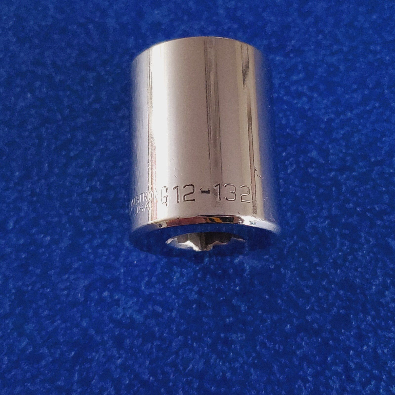 ARMSTRONG USA 1″ 12PT 1/2″ DR SOCKET PART# 12-132 CLASSIC AUTO REPAIR TOOL LOT