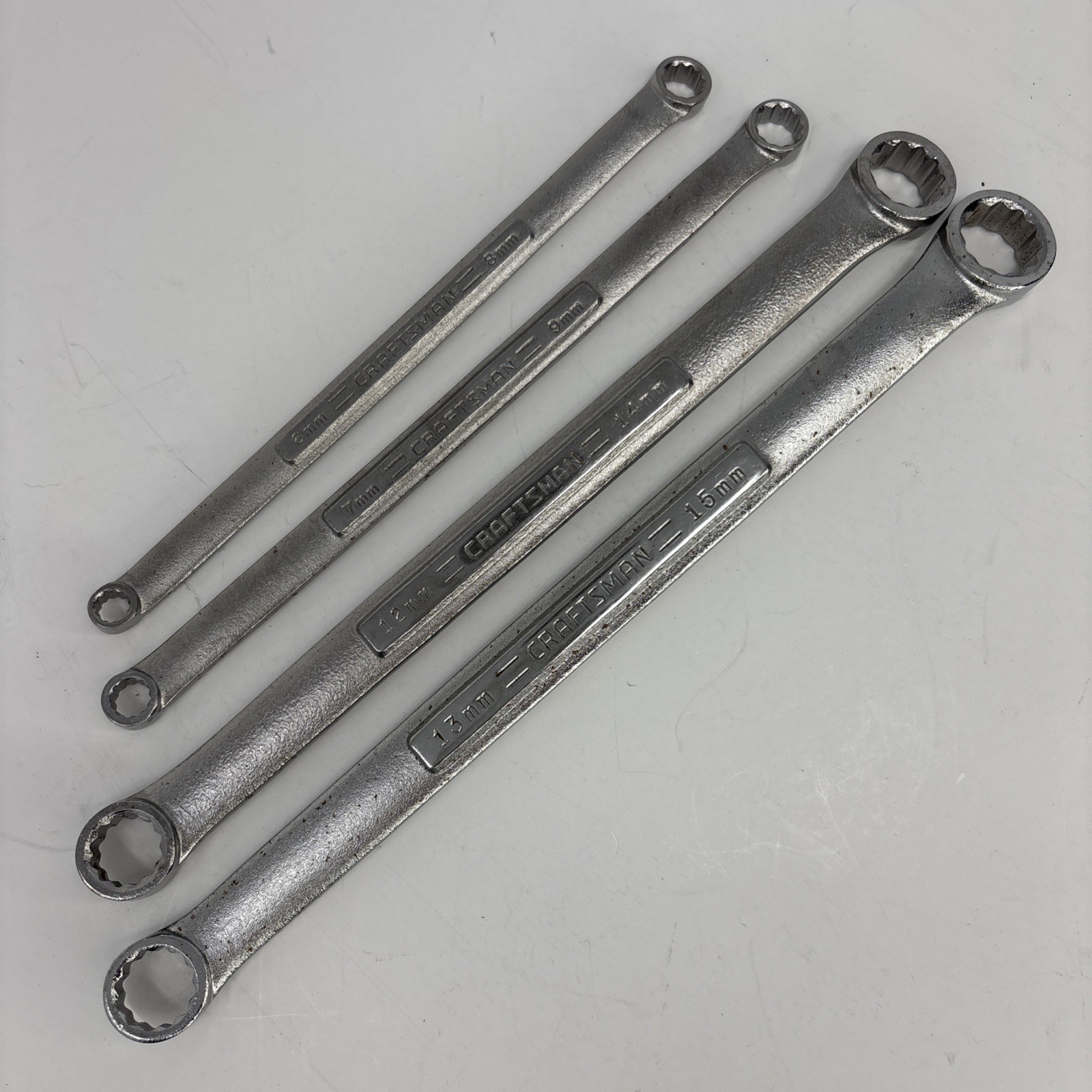 Craftsman Metric Box End Wrenches lot of 4 6x8mm 7x9mm 12x13mm 13x15mm VV V^