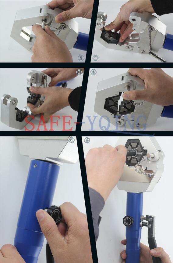 New 71500 A/C Hose Crimper Tool Kit Manual Hydraulic Crimper Portable Crimping