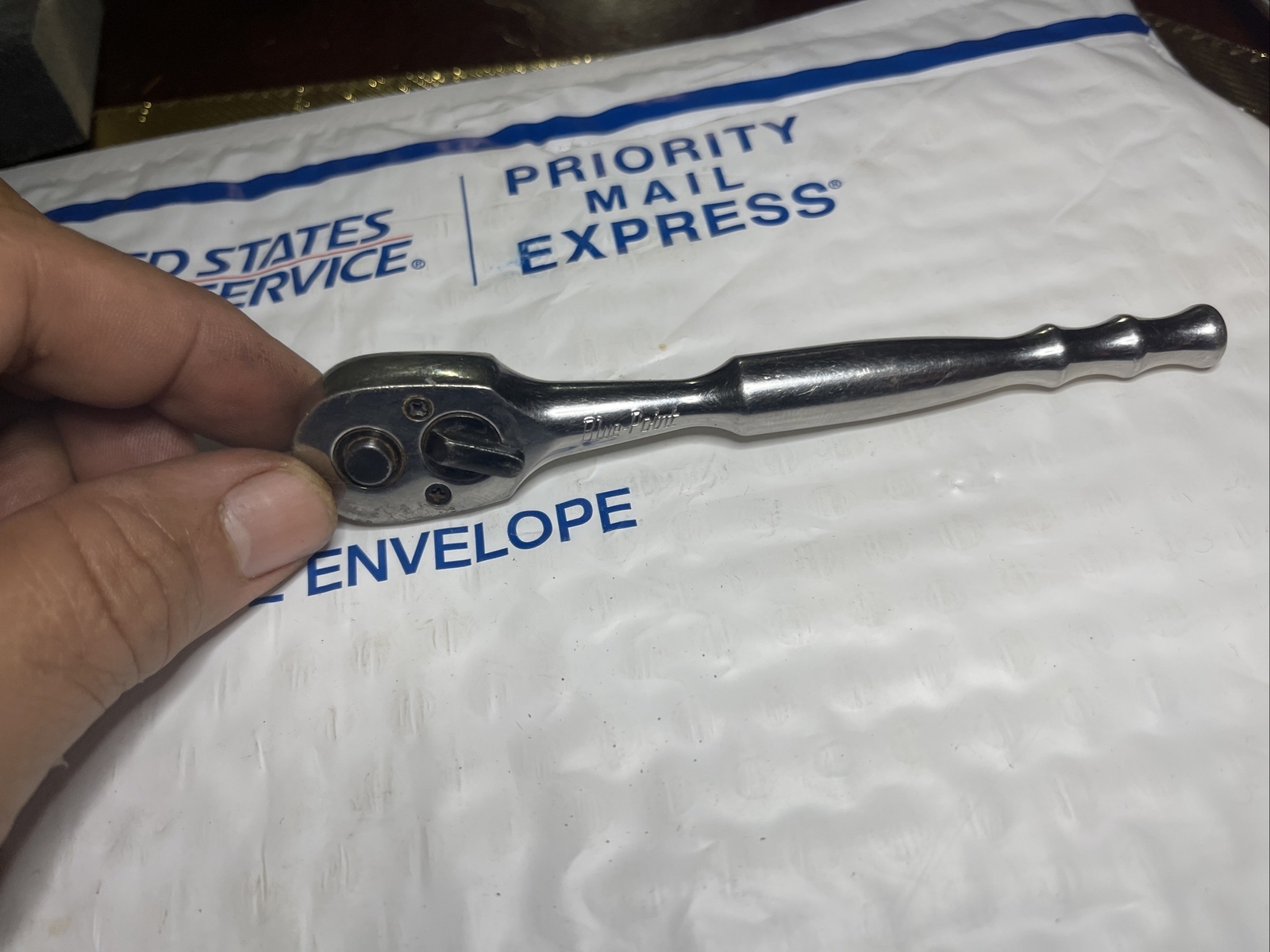 Vintage Blue Point 1/4 Drive Quick Release Ratchet BPRTR936