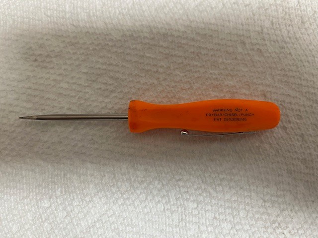 Snap-on SPP46B Pocket Screwdriver — Orange