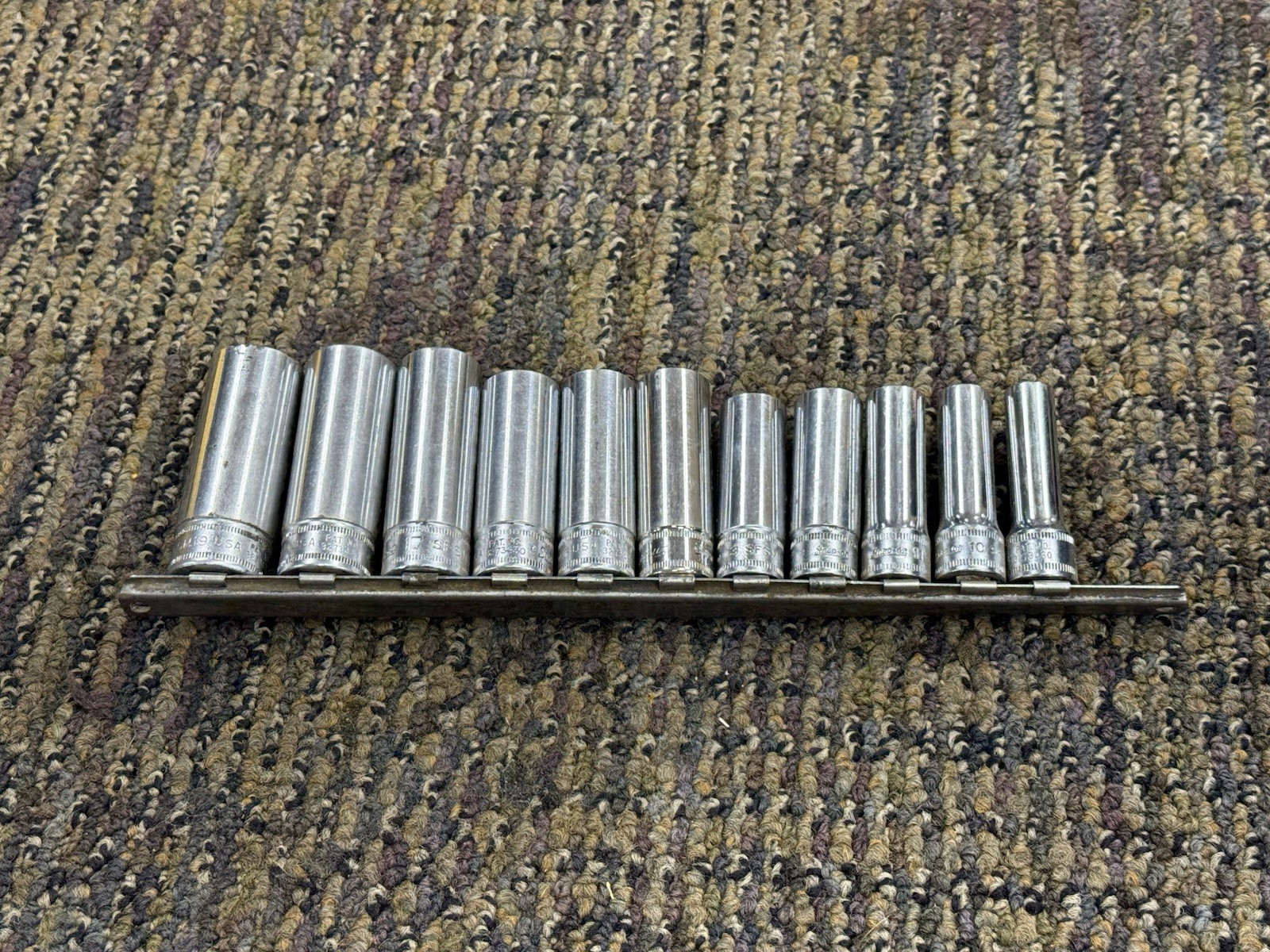 🇺🇸 Snap On Tools USA 9mm- 19mm Metric 3/8″ Drive DEEP Socket Set Lot 6 PT